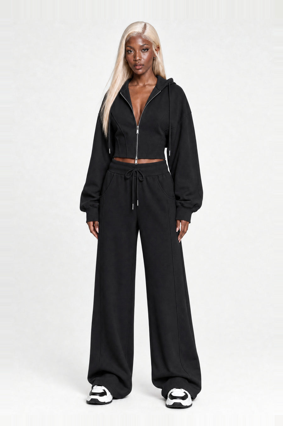 The Clapham Cropped Hoodie Set