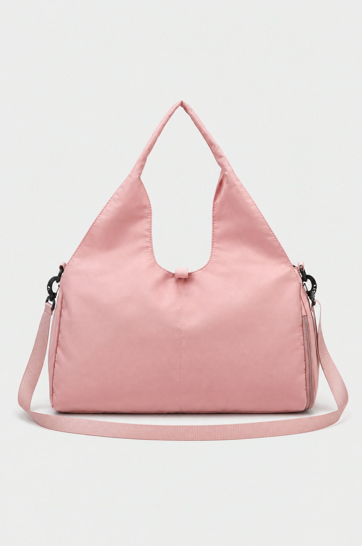The Greenwich Travel Bag in Pink, bag alone with shoulder strap