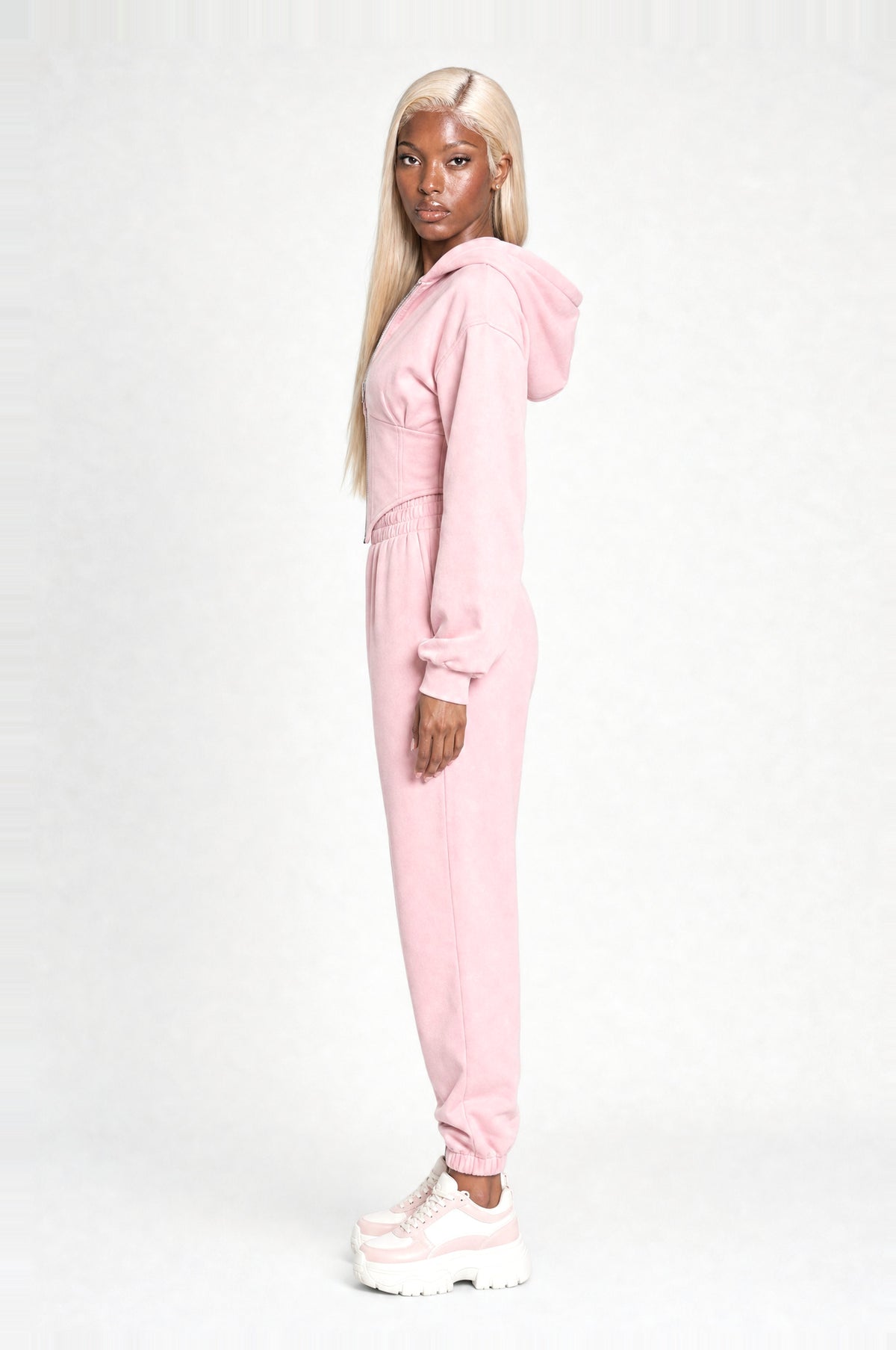 Battersea Lounge Set in Pink, side