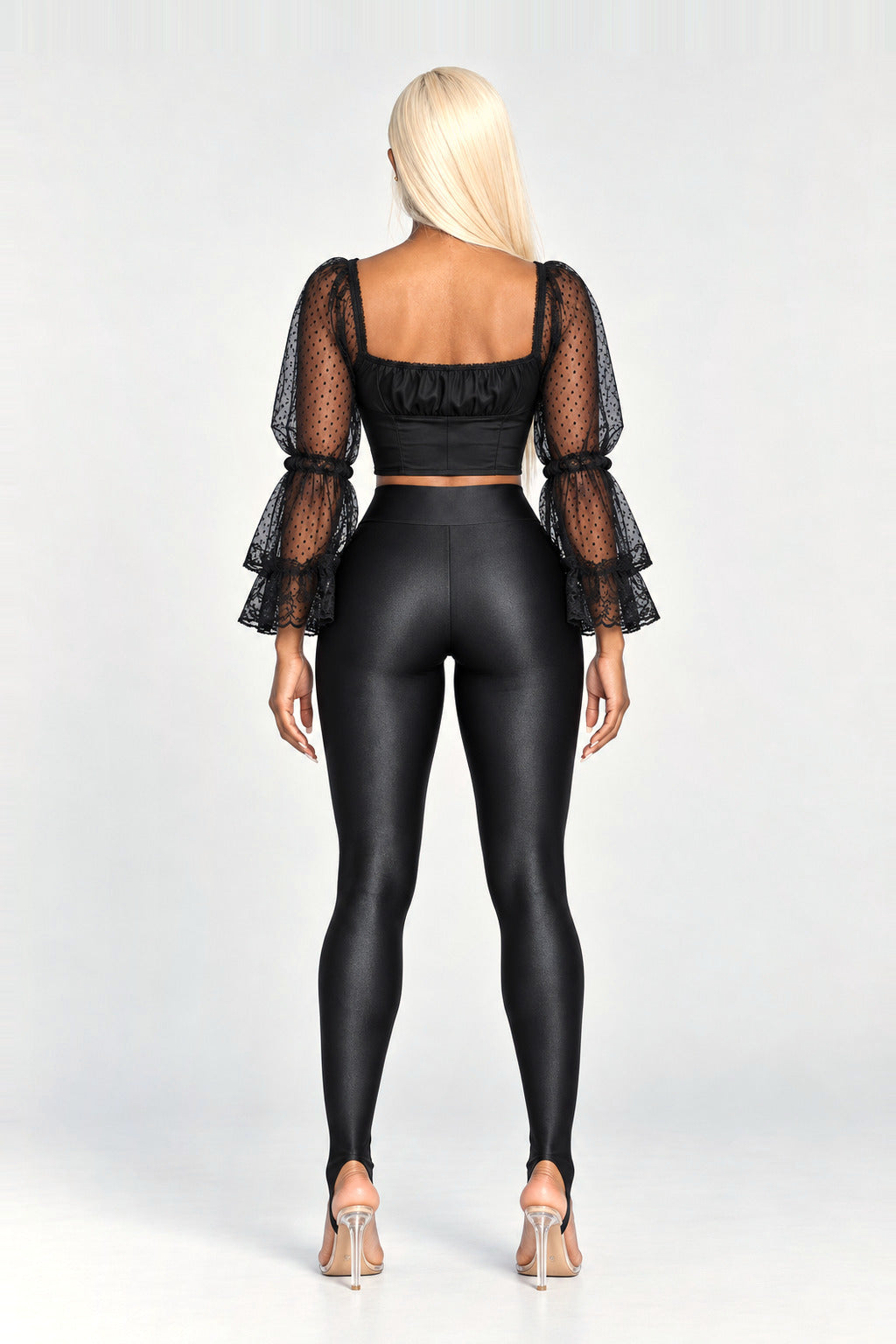 The Pimlico Stirrup Leggings in Black, back