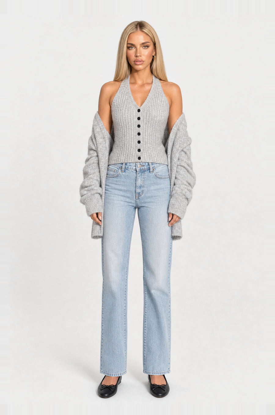 The Tufnell Knit Vest and Cardigan Set