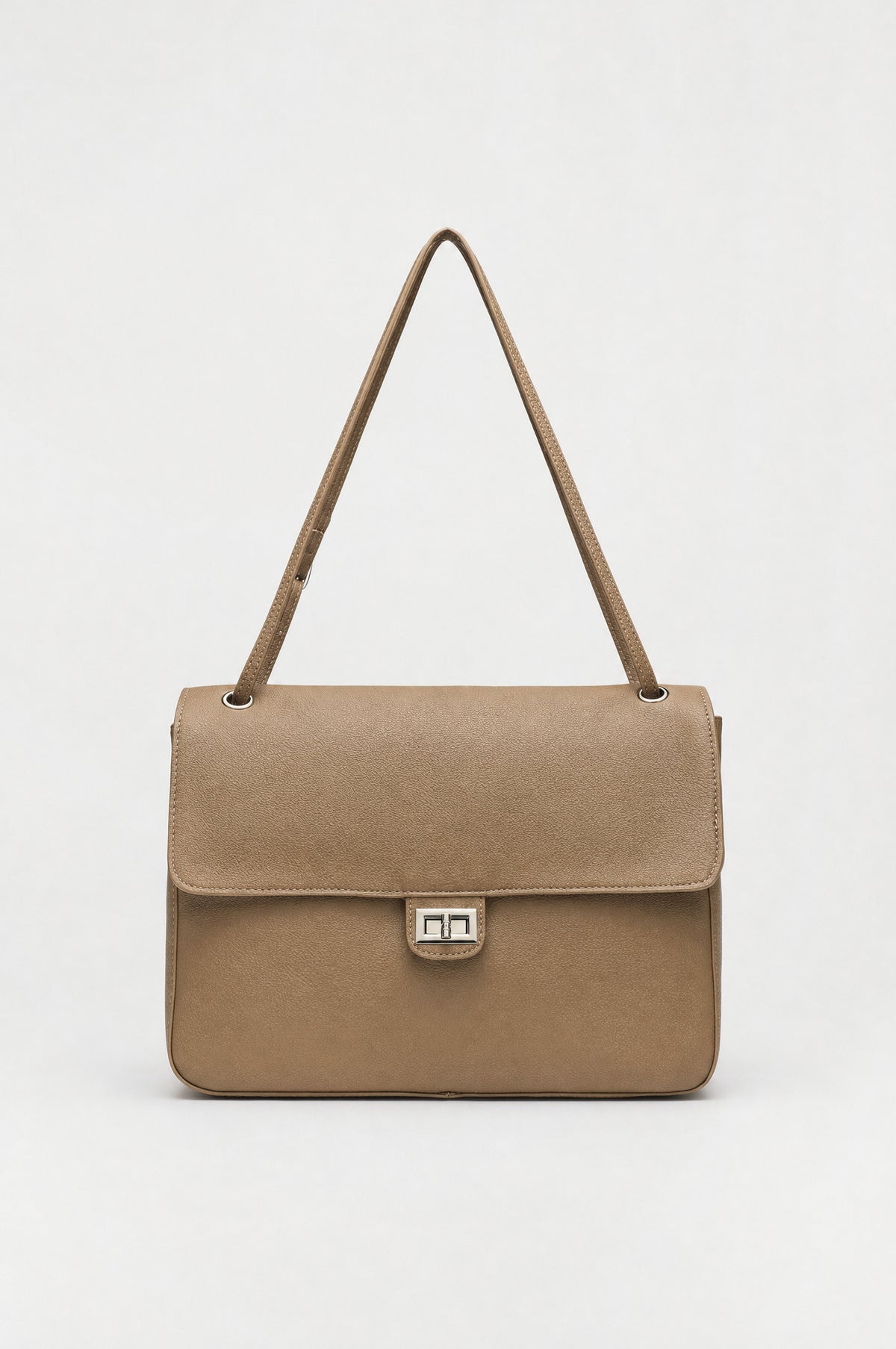 Canonbury Flap Shoulder Bag in Camel