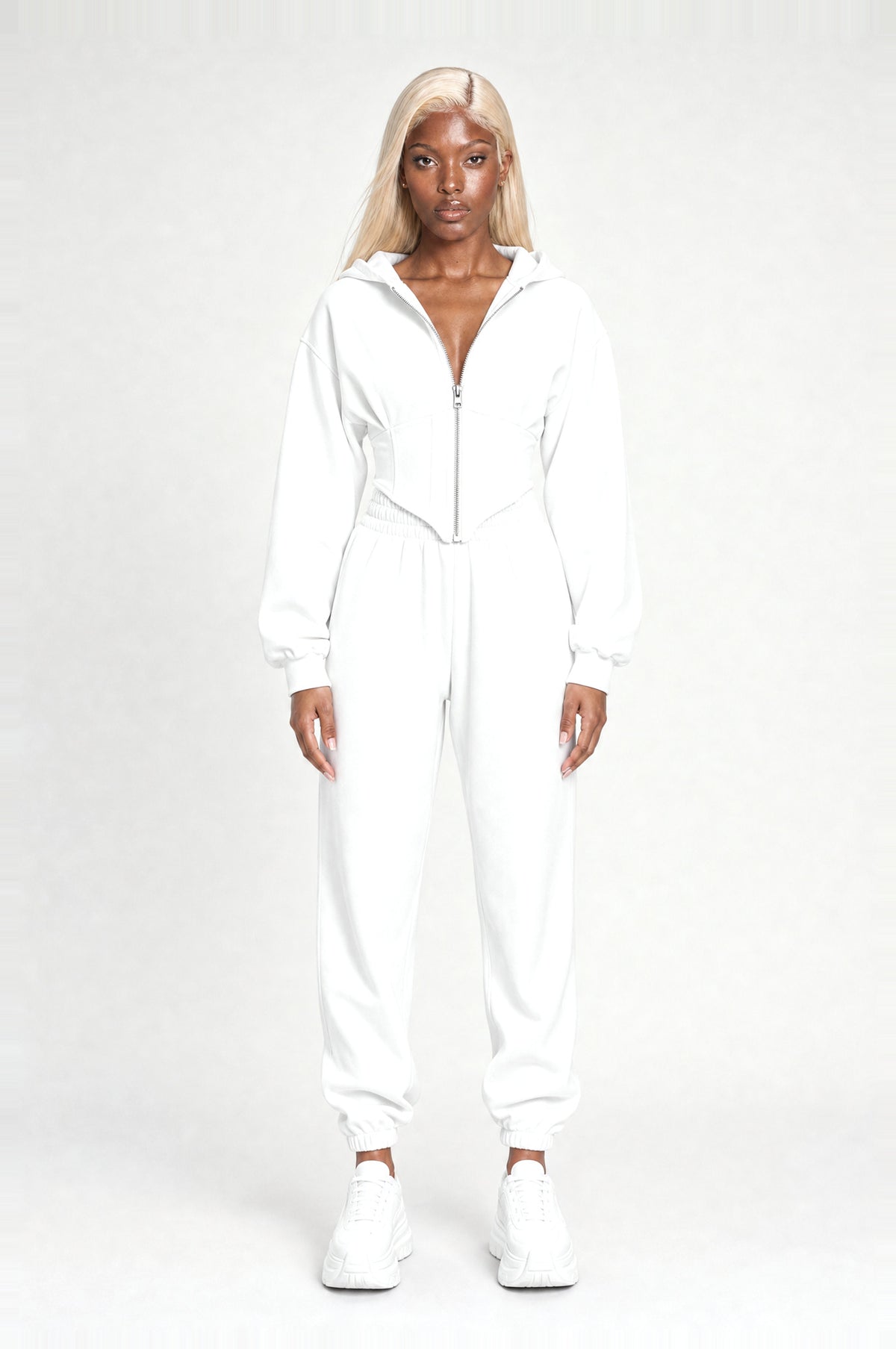 Battersea Lounge Set in White, front