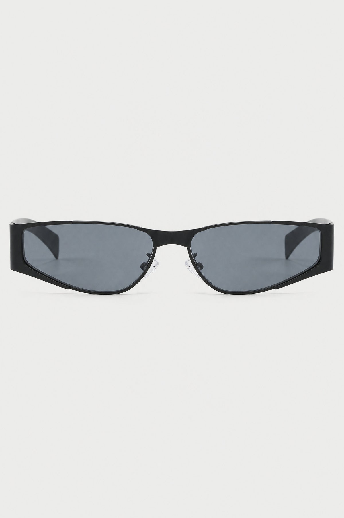 The Putney Wrap Sunglasses in Black, front