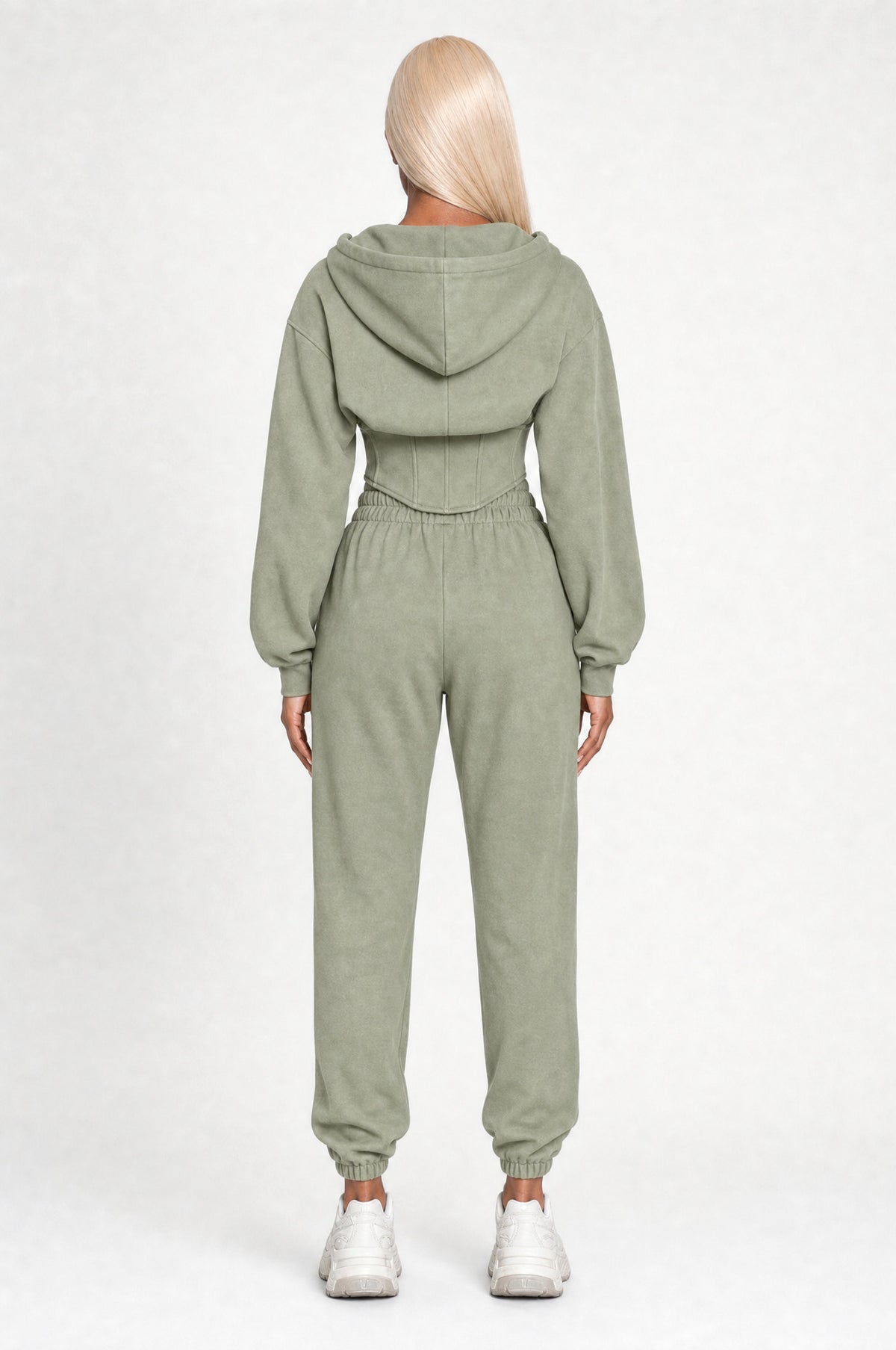 The Battersea Lounge Set in Sage, back