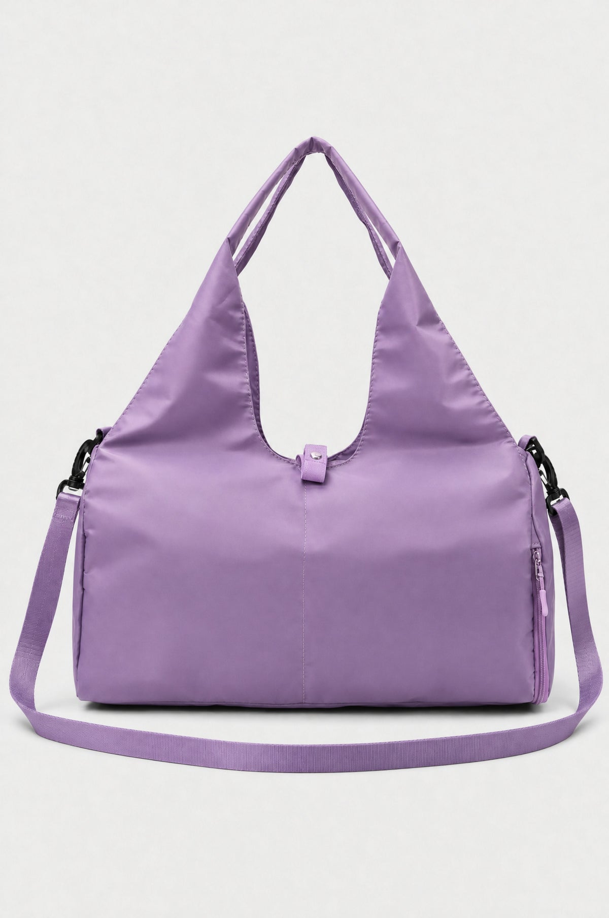 The Greenwich Travel Bag in Lilac, bag alone with shoulder strap